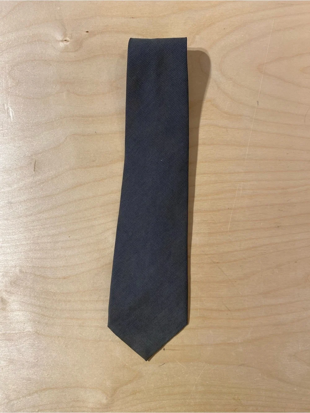Pierre Cardin Classic Men's Solid Dark Gray Tie - Timeless Formal Accessory (SO)